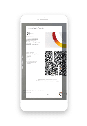 Lumina Learning Interactive App scan to import